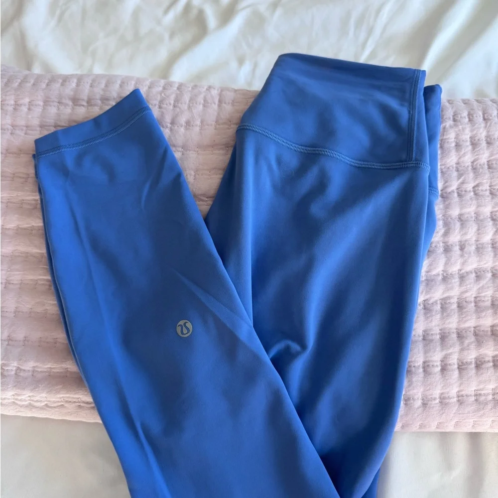 Women's Blue Leggings - Picture 4 of 5